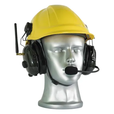 Auriculares con cancelación de ruido de 28 dB para casco, radio de dos vías integrado, UHF, 400-480 MHz