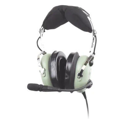 Auriculares con atenuación de ruido pasivo para radios aéreos en helicópteros