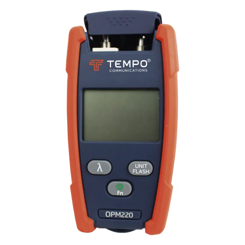 Medidor de Alta Potencia (Micro OPM) para Fibra Óptica con Localizador Visual de Fallos (VFL), Entrada Universal de 2.5 mm (para Conectores SC, ST y FC), Rango de Medición: -50 a +26 dBm