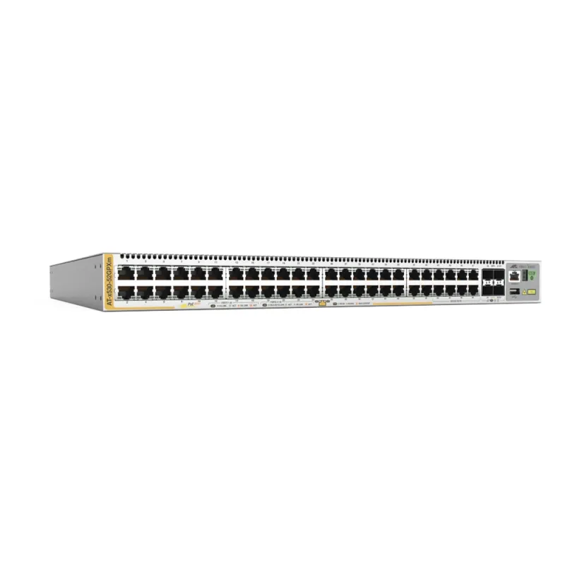 Switch PoE+ Stackeable Capa 3, 40 x 10/100/1000 Mbps + 8 x 100M/1/2.5/5G Multigigabit, 4 x SFP+ 10 G, hasta 720 W, fuente redundante