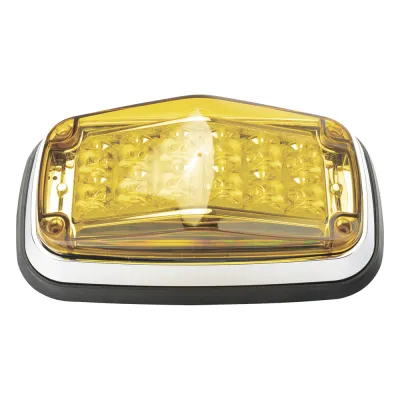 Luz de advertencia 8 X 4", Color Ámbar, IP67, SAE, Ideal para Ambulancias