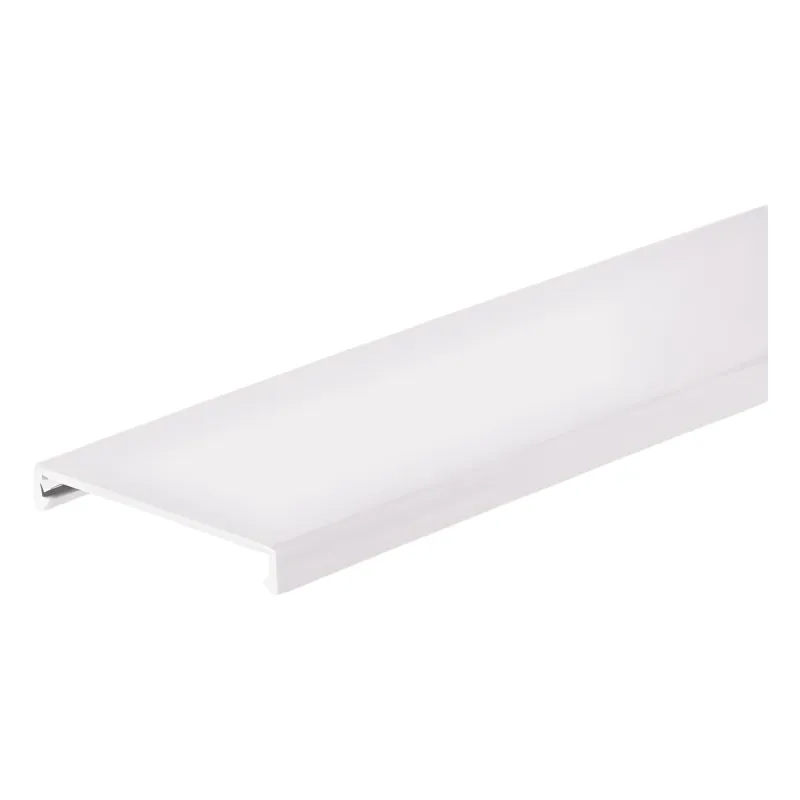 Tapa para Canaleta Ranurada, de 82.6 mm de Ancho, 1828.8 mm de Largo, Color Blanco