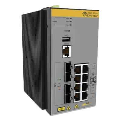 Switch Industrial PoE+ Capa 3 D/8 Puertos 10/100/1000 PoE af/at, 4 x SFP