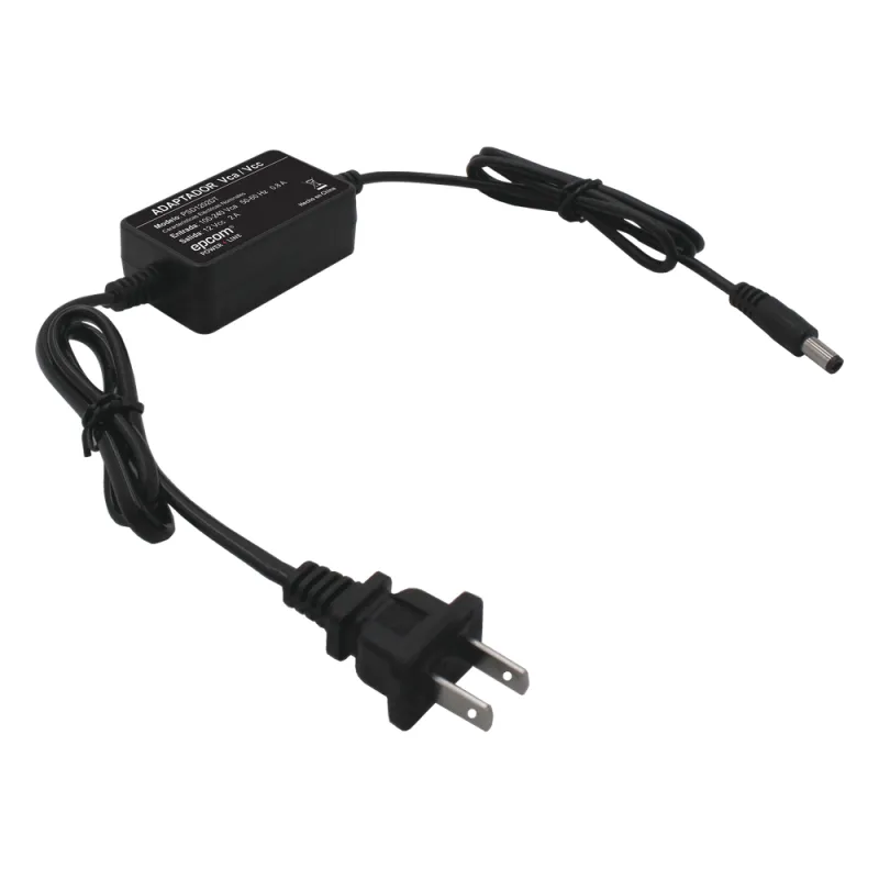 Fuente de Poder 12 Vcc / 2 Amp / Con Terminales de Extensión / Distancias de cable hacia Vca 50 cm / Distancia de cable hacia dispositivo de 50 cm