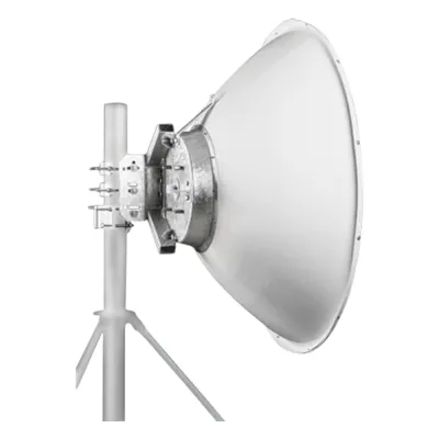 Antena parabólica 4 ft para radio B11 y AF11, ganancia de 40.5 ± 1 dBi, conector guía de onda, Alto aislamiento al ruido en enlaces vecinos, 10-12 GHz, Montaje de acero inoxidable incluido