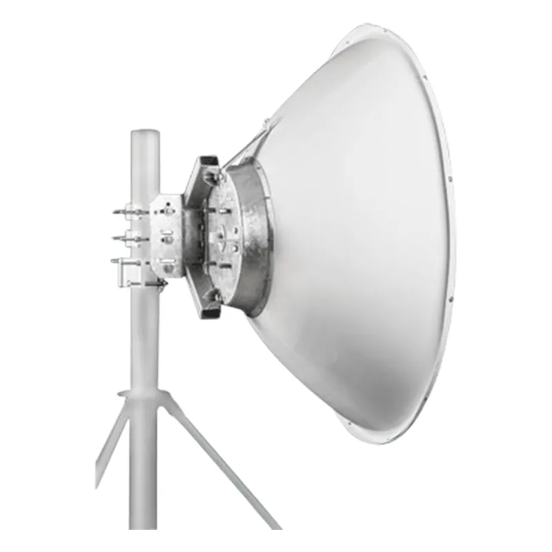 Antena parabólica 4 ft para radio B11 y AF11, ganancia de 40.5 ± 1 dBi, conector guía de onda, Alto aislamiento al ruido en enlaces vecinos, 10-12 GHz, Montaje de acero inoxidable incluido