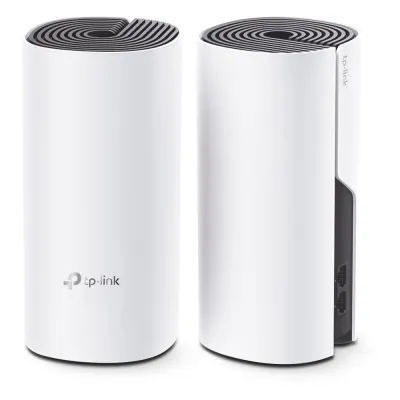 KIT 2 Routers Inalámbricos MESH Interior para Hogar / Doble Banda Wi-Fi 5 AC1200 Mbps / 2 Puerto Gigabit WAN/LAN / 2 Antenas Internas / Administración Mediante la App Deco (iOS, Android)