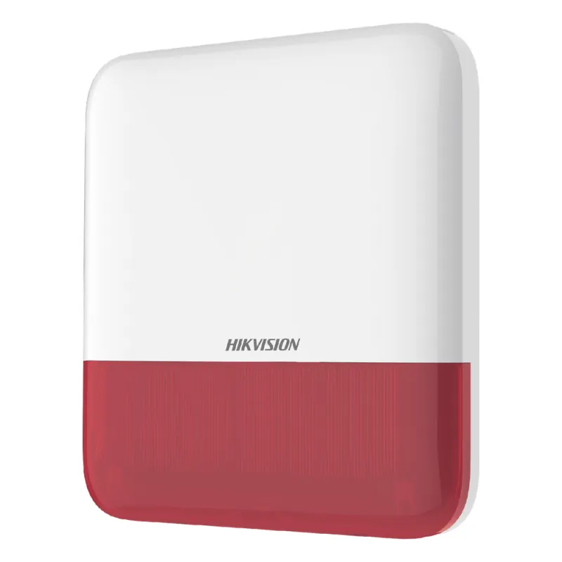(AX PRO) Sirena Inalámbrica con Estrobo Rojo para Exterior IP65 / 110 dB