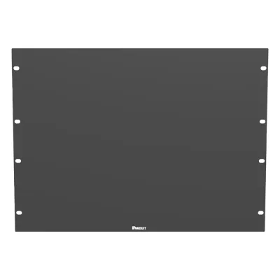 Tapa Ciega Para Rack Estándar de 19in, Plano, de Acero, 8UR, Color Negro