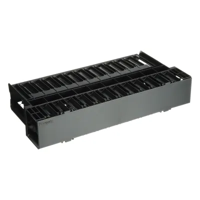 Organizador de Cables Horizontal NetManager, Doble (Frontal y Posterior), Para Rack de 19in, 2UR