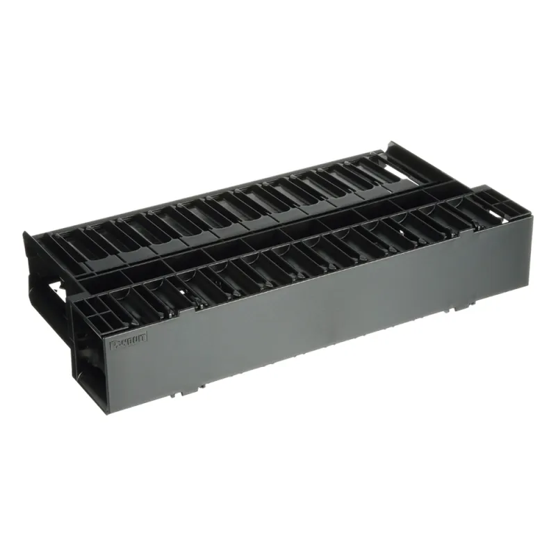 Organizador de Cables Horizontal NetManager, Doble (Frontal y Posterior), Para Rack de 19in, 2UR