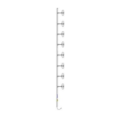 Antena Base 8 Dipolos, 370-430 MHz, 10.5 dBd, OFFSET, 300 W, DIN 7-16 Hembra, Inclinación Opcional "Tilt" de 0, 2, 4, 6, 8 o 10 Grados.
