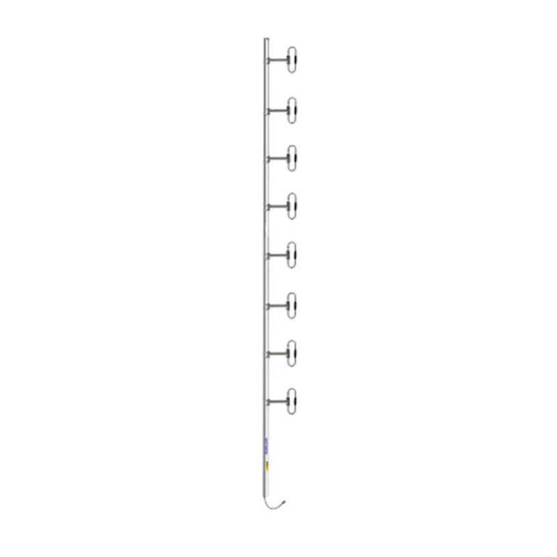 Antena Base 8 Dipolos, 370-430 MHz, 10.5 dBd, OFFSET, 300 W, DIN 7-16 Hembra, Inclinación Opcional "Tilt" de 0, 2, 4, 6, 8 o 10 Grados.