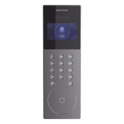 Videoportero IP Multiapartamento con Reconocimiento Facial / Llamada a App HikConnect (requiere monitor) / Protección IP65 / Apertura por Rostro, Tarjeta o App