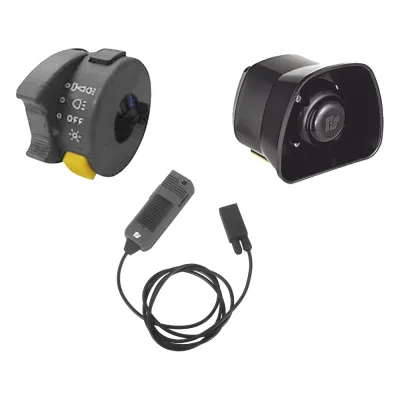 Kit Para Motocicleta FEDERAL SIGNAL , Sirena/Bocina de 30 Watt, Controlador y Micrófono
