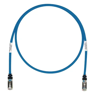 Patch Cord Cat6A, Blindado S/FTP, CM/LS0H, 3.05 Metros (10 Pies), Color Azul