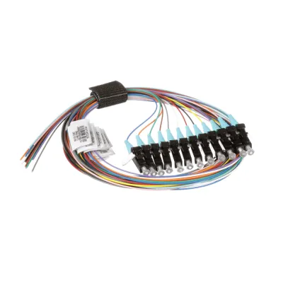 Kit de 12 Pigtails con Conector LC, Multimodo 50/125 OM3, 900um, de 1 Metro (3.28 Pies)