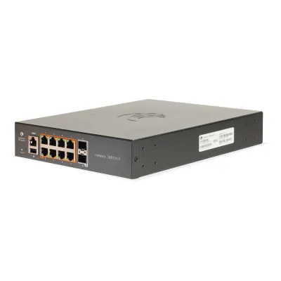 Switch PoE cnMatrix Ex1010-P / 8 Puertos Gigabit PoE 802.3af/at + 2 SFP / Capa 2