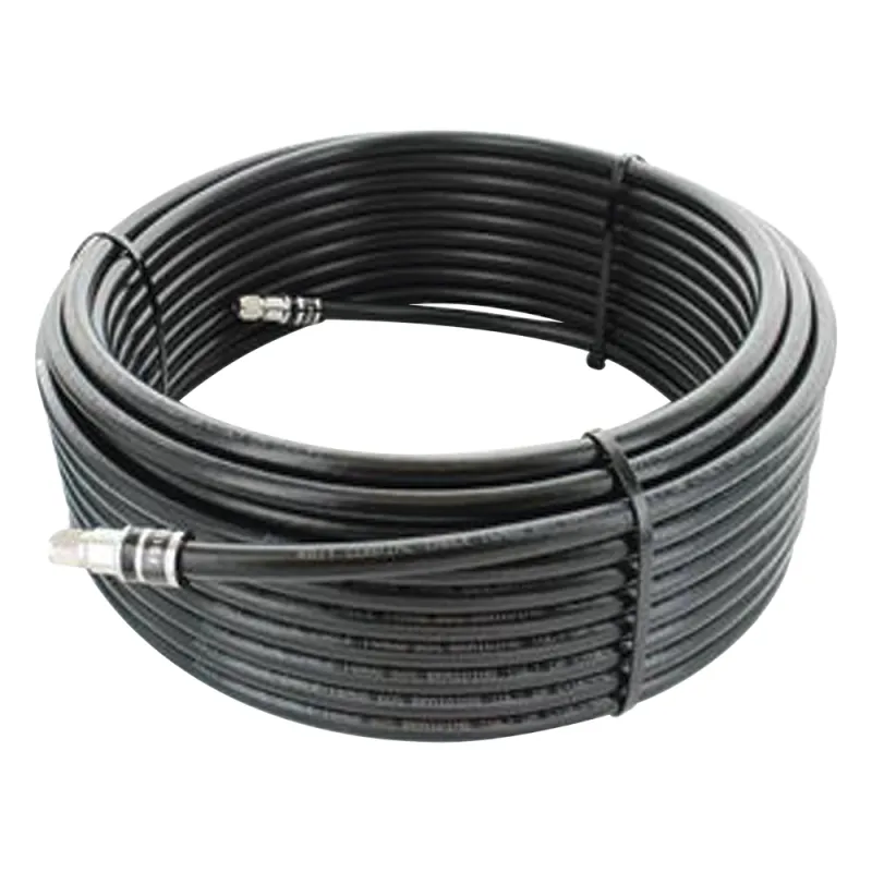 Jumper Coaxial con Cable Wilson-RG11 | Conector F Macho en los Extremos | 22.86 Metros (75 Pies) de Longitud