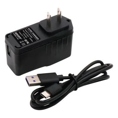 Adaptador de pared de 5 Vcc, @ 3 A con micro-USB tipo C