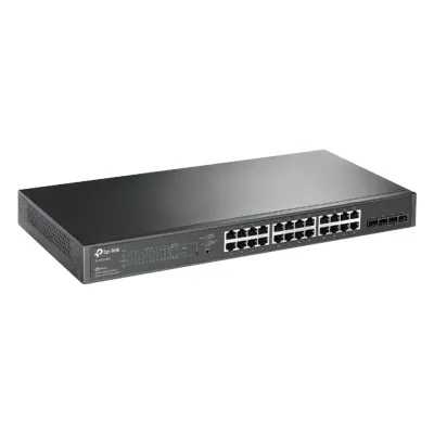Switch PoE JetStream SDN Administrable 24 puertos 10/100/1000 Mbps + 4 puertos SFP, 24 puertos PoE, 250W, administración centralizada OMADA SDN