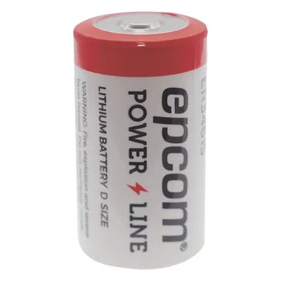 Batería de Litio ER34615 Tamaño D / 3.6V / 19Ah / Li-SOCl2 / No Recargable / Operación -60°C a +85°C / Electrolito Antiinflamable