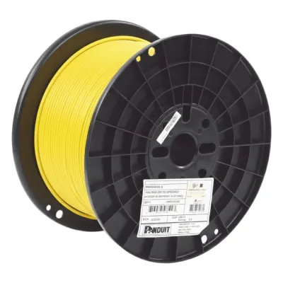 Bobina de Cable UTP de 4 Pares, Vari-MaTriX, Cat6A, 23 AWG, CMR (Riser), Color Amarillo, 305 Metros (1000 Pies)