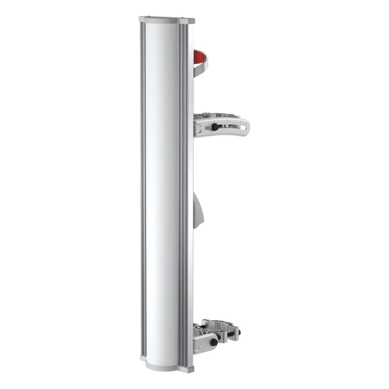 Antena sectorial de 100 grados, 20 dBi, 5150-5850 MHz , desempeño Carrier Class, integra BackShield para evitar lóbulos laterales