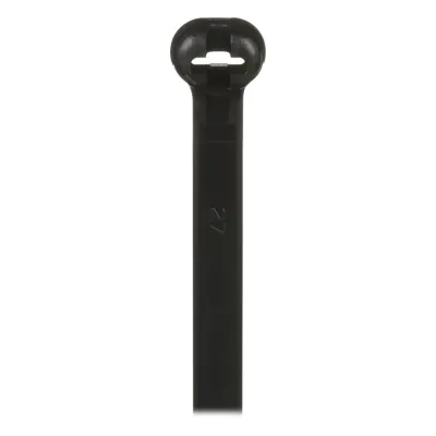 Cincho Dome-Top Nylon 6.6, 378mm largo x 7mm ancho, Color Negro. Paquete de 250 piezas