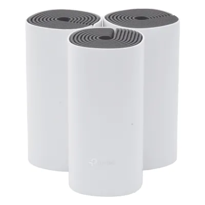 Kit de Router inalámbrico mesh Deco E4 para Hogar / Doble banda AC 1200 / 2 puertos 10/100 Mbps / Compatible con amazon alexa.