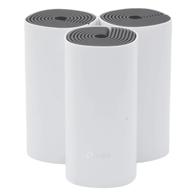 Kit de Router inalámbrico mesh Deco E4 para Hogar / Doble banda AC 1200 / 2 puertos 10/100 Mbps / Compatible con amazon alexa.