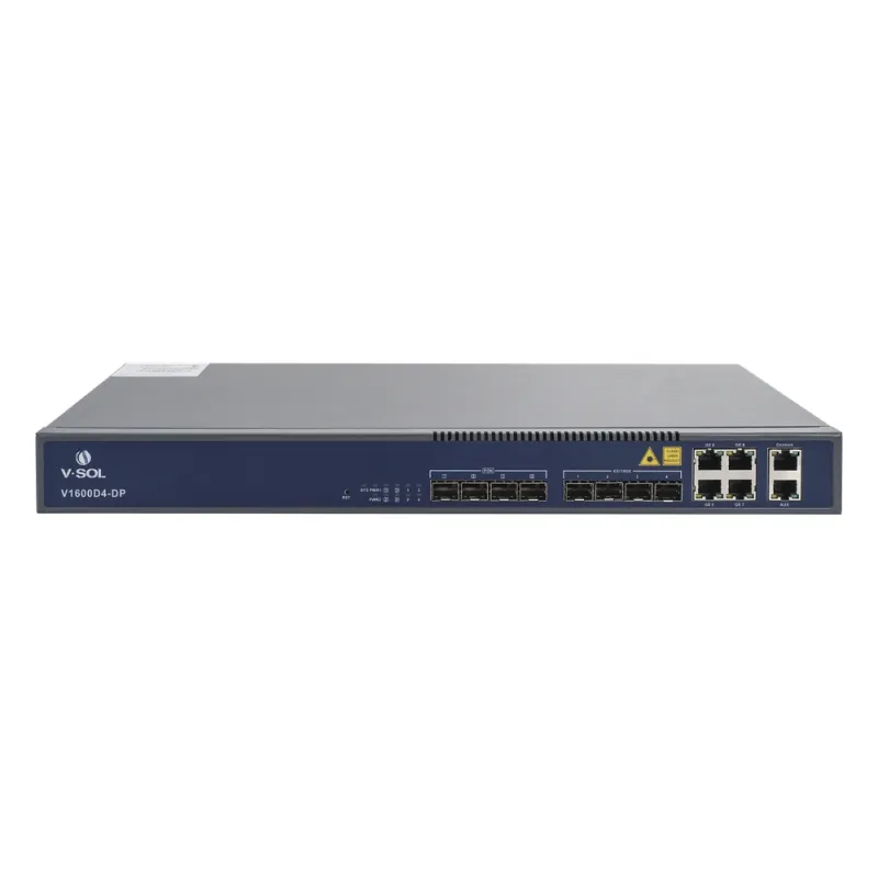 OLT de 4 puertos EPON con 8 puertos Uplink (4 puertos Gigabit Ethernet + 4 puertos Gigabit Ethernet SFP) , hasta 256 ONUS,