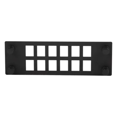 Placa Para 12 Adaptadores de Fibra Óptica, Uso con Gabinetes FPONE3 y FPONE4