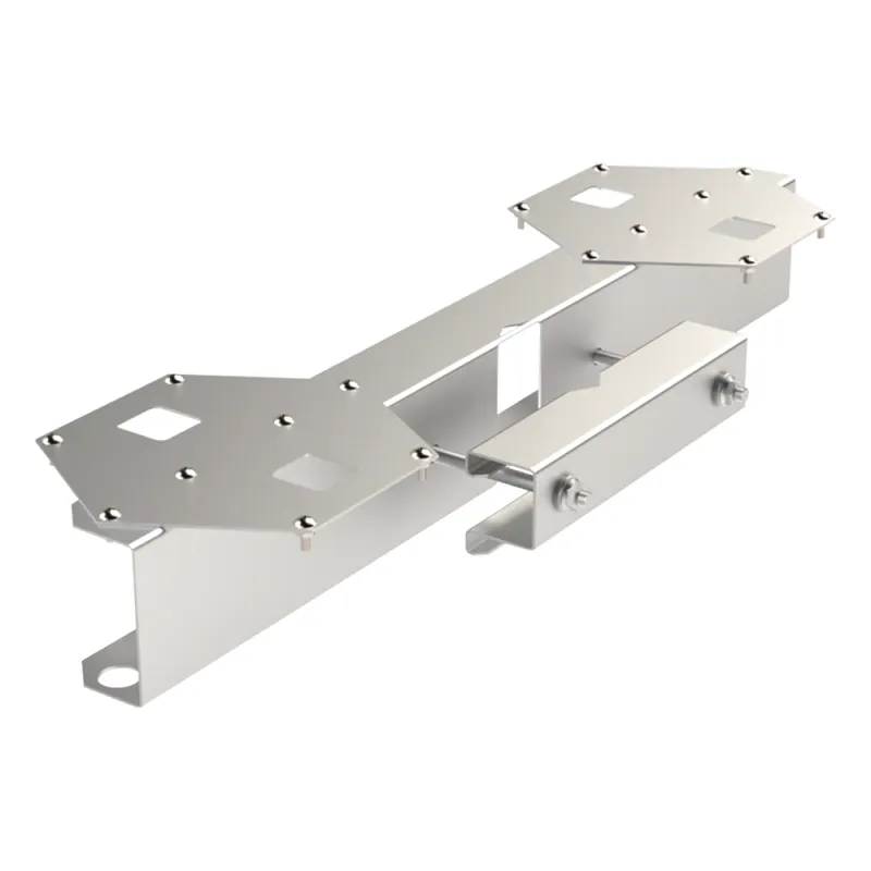 Base Doble para Lámpara de Obstrucción EI-GSLSE. Compatible con tubo hasta 1-1/4".