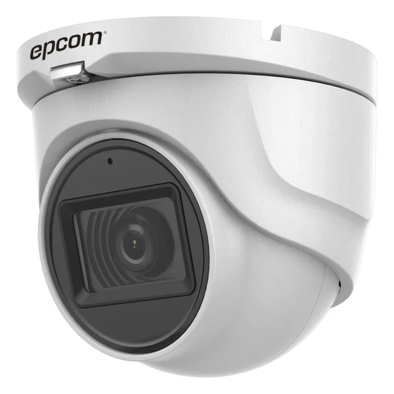 AUDIO POR COAXITRON / Turret TURBOHD 5 Megapixel / Angulo de vision 85.5° / Lente 2.8 mm / 30 mts IR EXIR / Exterior IP67 / 4 Tecnologías / dWDR