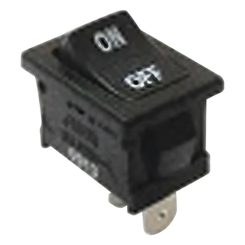 Interruptor Rocker SPST Off-On, Poliamida Negro, 11 Amp., Hasta 125 Vca, Contacto en Plata, 4.8 mm