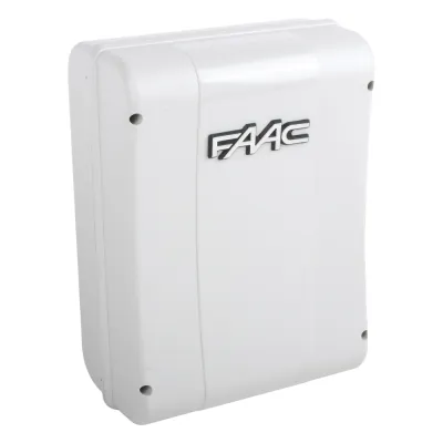 Cuadro de mando FAAC E024S para operadores abatibles FAAC S418 y FAAC 770N