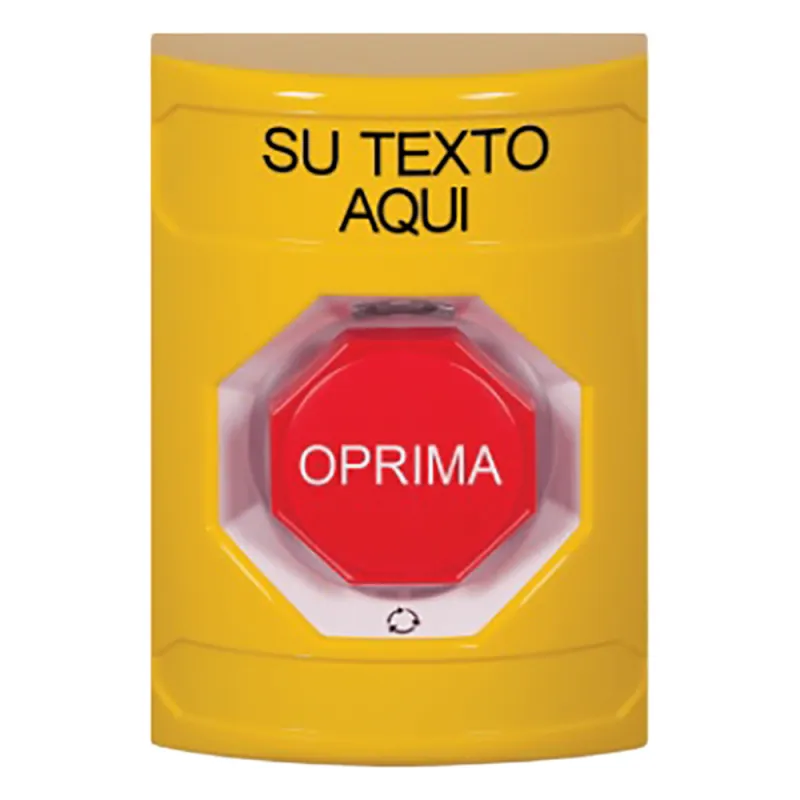 Botón de Texto Personalizado en Español, Girar para restablecer