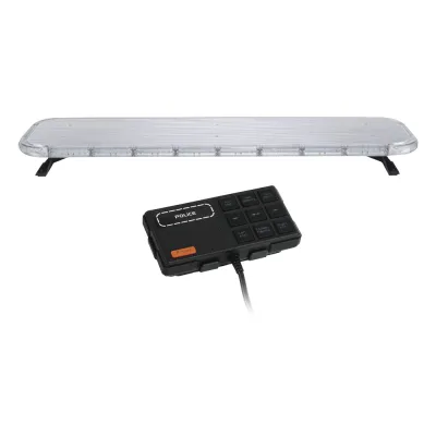 Barra de luces LED de 46" Rojo/Azul/Ambar , De 132 LEDs, Controlador Incluido, Ideal para Equipar Unidades de Seguridad Publica