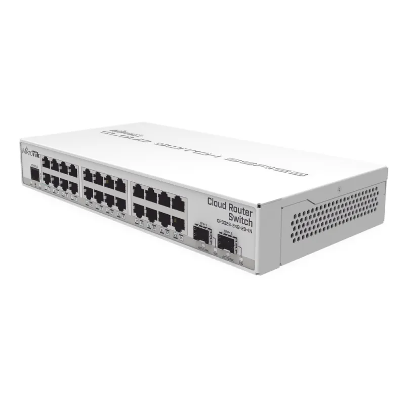 Switch Sistema Operativo Dual 24 Puertos Gigabit Ethernet y 2 Puertos SFP+, Para Escritorio