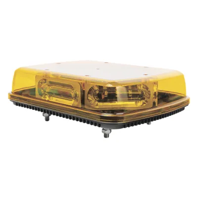 Mini Barra con 18 Poderosos LEDs, Color Ámbar Con Montaje Fijo de Tornillos