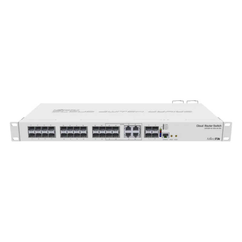 (CRS328-4C-20S-4S+RM) Cloud Router Switch Administrable L3, 4 puertos combo TP/SFP, 20 Puertos SFP, 4 Puertos SFP+