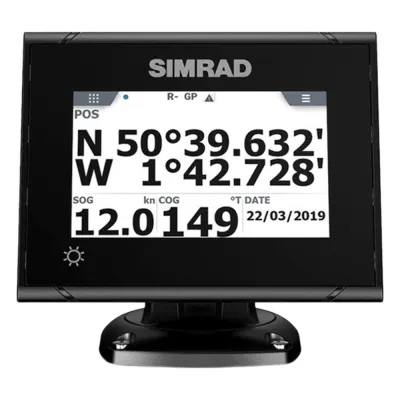 Sistema GPS Simrad P2005 con Antena GS70 / Pantalla Táctil a Color 5 Pulgadas / GPS + GLONASS / Navegador y Brújula GPS / Compatible con Radar, ECDIS y Autopiloto / Conexión Directa con Antena / Escalable con MX Junction Box