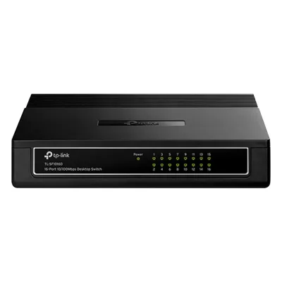Switch no administrable de 16 puertos 10/100 Mbps para escritorio