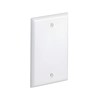 Placa de Pared Ciega Universal, Material ABS, Color Blanco Mate