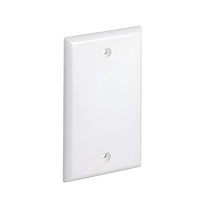 Placa de Pared Ciega Universal, Material ABS, Color Blanco Mate