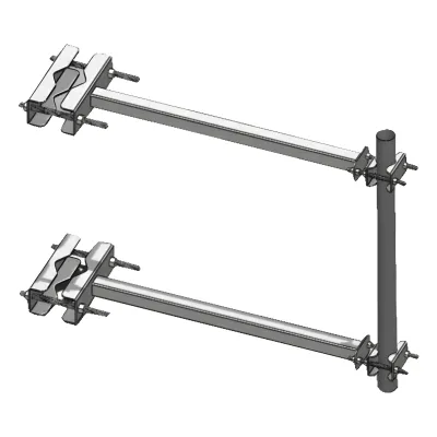Brazo Lateral para Torre Autosoportada, Tubo de 2" Ced. 30 X 60 cm, Sep. 60 cm.