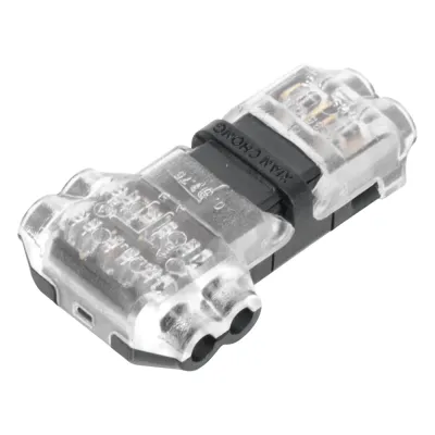 Conector en forma de T para 2 Contactos / Para una Conexión Rápida