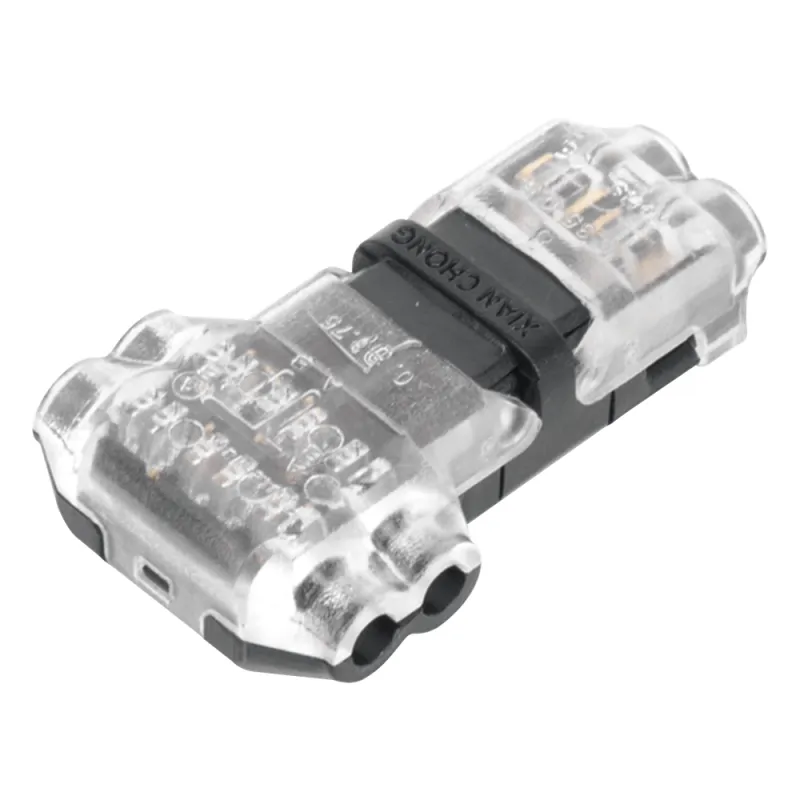 Conector en forma de T para 2 Contactos / Para una Conexión Rápida