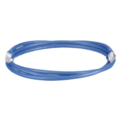 Cable de Parcheo UTP, Cat6A, 24 AWG, CM, Color Azul, 6.1 Metros (20 Pies)